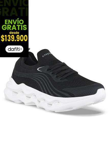 Tenis Para Caminar Nami Negro Croydon Para Mujer