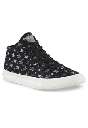 Botines Budur Alto Negro Croydon Para Mujer