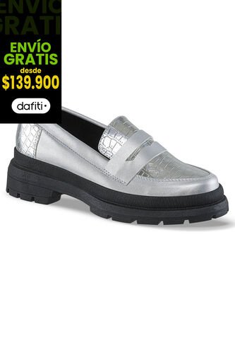 Mocasines Lyrica Plata Croydon Para Mujer Croydon