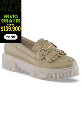 Mocasines Florist Beige Croydon Para Mujer Croydon