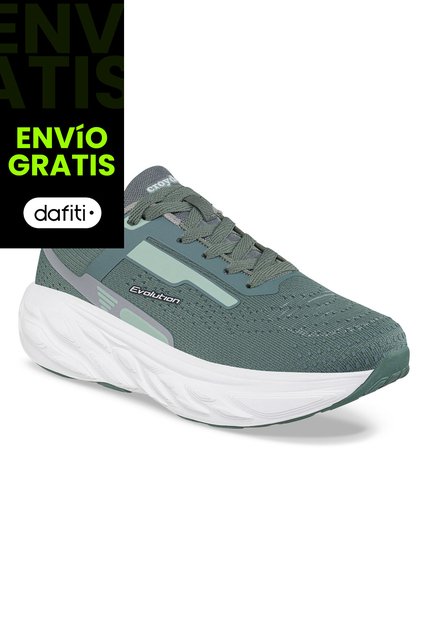Tenis Running Ynav Verde Croydon Para Hombre