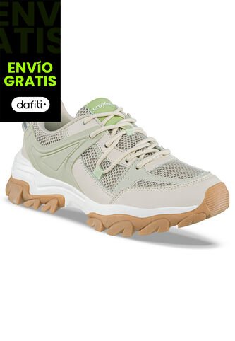 Tenis Urbanos Yniver Verde Claro Croydon Para Mujer Croydon