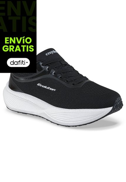 Tenis Running Felin Negro Croydon Para Mujer