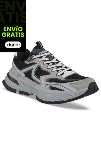 Tenis Urbanos Guxet Negro-Beige Croydon Para Mujer Croydon