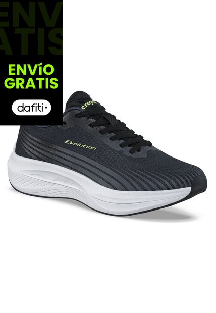 Tenis Running Pexil Negro Croydon Para Hombre