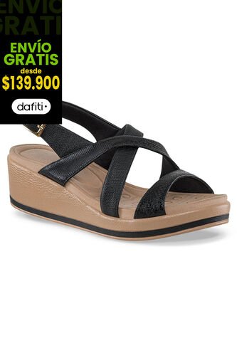Sandalias Tacón Andrey Negro Croydon Para Mujer Croydon