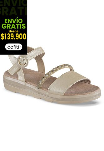 Sandalias Tacón Inna Oro Croydon Para Mujer Croydon