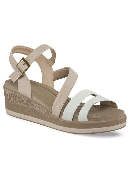 Sandalias Sindy Beige-Bla Para Mujer Croydon