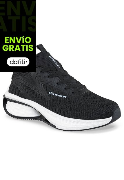 Tenis Running Vilom Negro Croydon Para Mujer