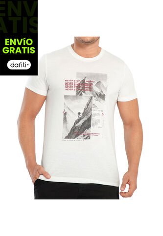 Camiseta Aidan Marfil Para Hombre Croydon Croydon