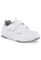Tenis Colegio Leine V Blanco-Gris Para Niño Y Niña Croydon de Croydon