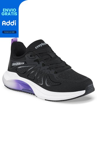 Tenis Running Gelmor Negro-Mora Para Niña Croydon Croydon