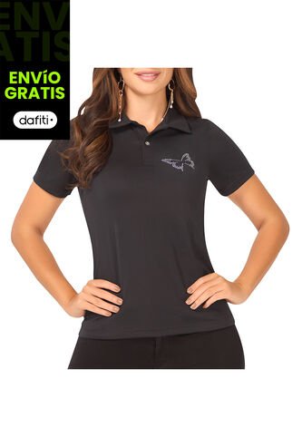 Blusa Polo Laura Negro Para Mujer Croydon Croydon
