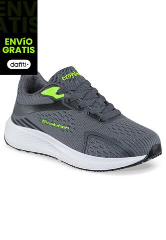 Tenis Running Quat Gris Osc Para Niño Croydon Croydon