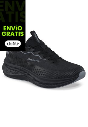 Tenis Running Qijoy Negro Croydon Para Hombre
