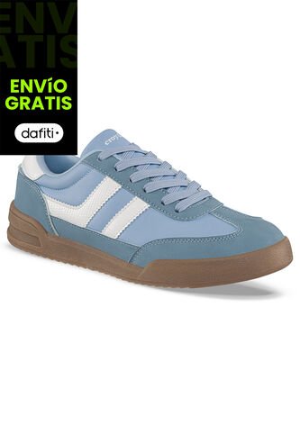 Tenis Casuales Lizon Azul Croydon Para Mujer Croydon