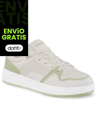 Tenis Urbanos Dagin Beige-Verde Croydon Para Mujer Croydon