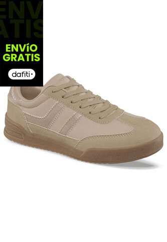 Tenis Casuales Lizon Beige Croydon Para Mujer Croydon