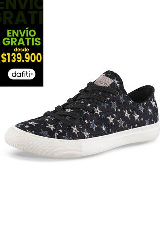 Tenis Budur Bajo Negro Croydon Para Mujer Croydon