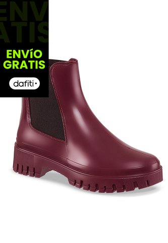 Botines Lluvia Kathie Vino Croydon Para Mujer Croydon