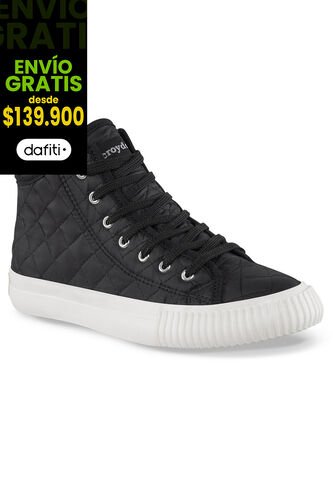 Botines Taliba Alto Negro Croydon Para Mujer Croydon