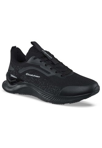 Tenis Running Habar Negro-Negro Croydon Para Hombre Croydon