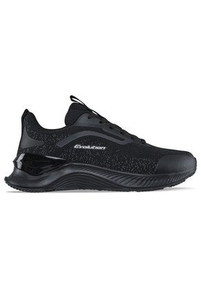 Tenis Running Habar Negro-Negro Croydon Para Hombre
