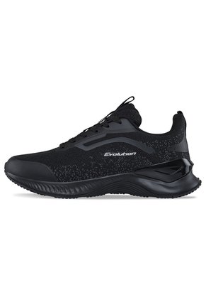 Tenis Running Habar Negro-Negro Croydon Para Hombre