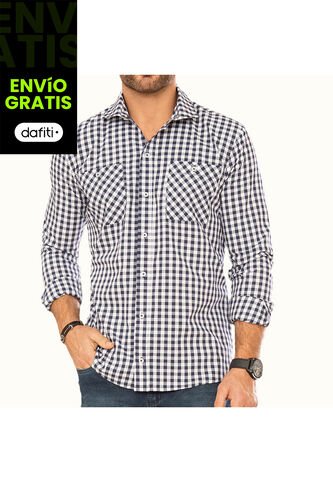 Camisa Juan Azul Para Hombre Croydon Croydon