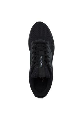 Tenis Running Habar Negro-Negro Croydon Para Hombre