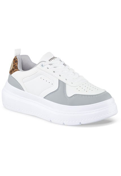 Zapatos Levanci Blanco-Gris Para Mujer Croydon