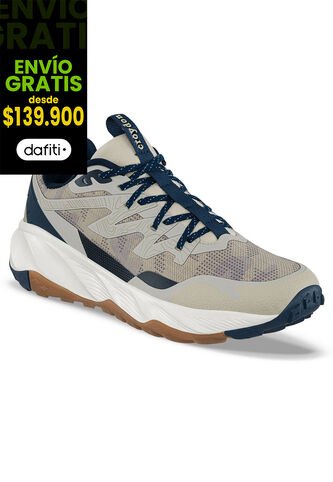 Tenis Trail Running Siburu Beige Croydon Para Hombre Croydon