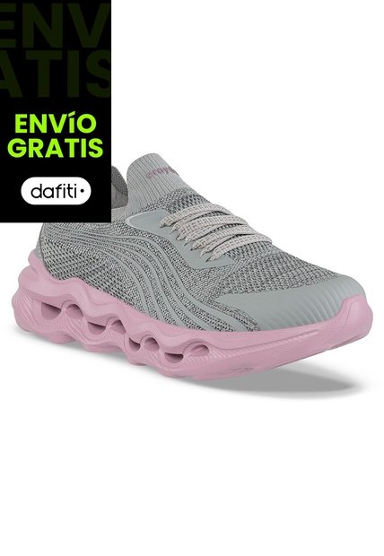 Tenis Para Caminar Nami Gris Croydon Para Mujer