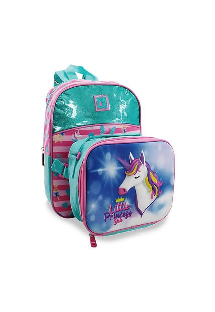 Morral + Lonchera Unicornio Agua Para Niña Croydon