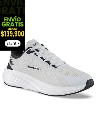 Tenis Running Armal Blanco-Negro Croydon Para Hombre Croydon