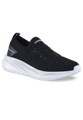 Tenis Para Caminar Solen Negro-Blanco Croydon Para Mujer Croydon