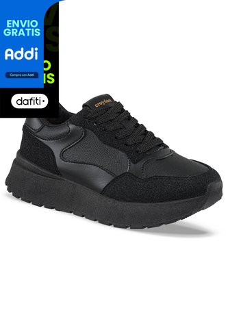 Tenis Urbanos Agatha Negro Para Mujer Croydon Croydon