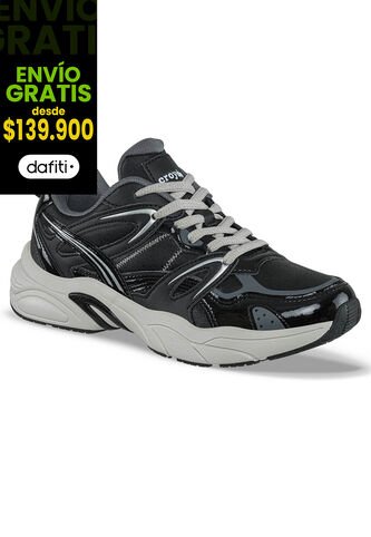 Tenis Urbanos Argame Negro Croydon Para Mujer Croydon