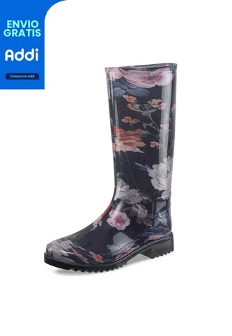 Botas Lluvia Samiya Negro Para Mujer Croydon Croydon
