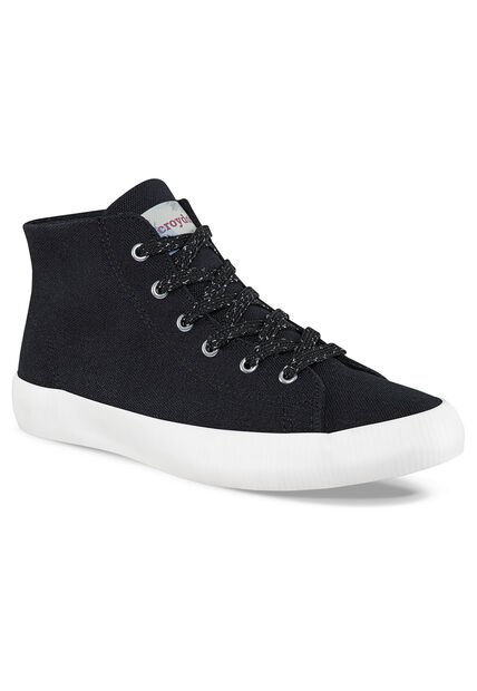 Botines Raw Alto Negro Para Mujer Croydon