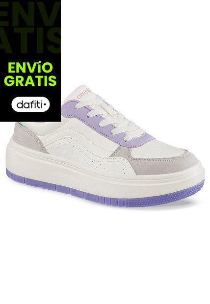 Tenis Urbanos Ilyra Beige-Mora Croydon Para Mujer