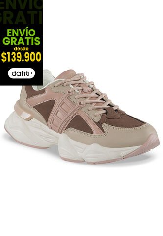 Tenis Urbanos Nado Beige-Café Croydon Para Mujer Croydon