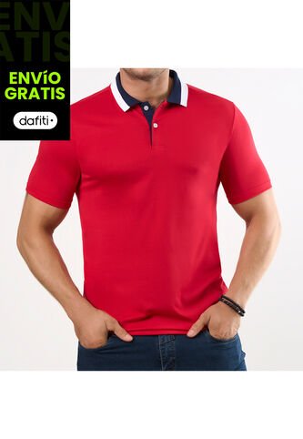 Camiseta Polo Lucas Rojo Para Hombre Croydon Croydon