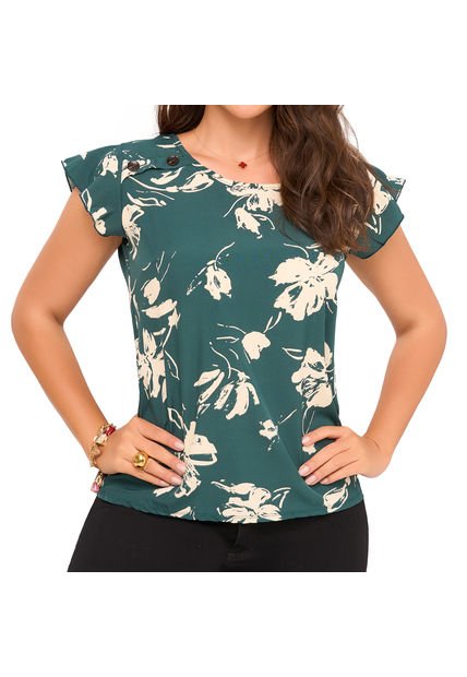Blusa Ayda Verde Para Mujer Croydon