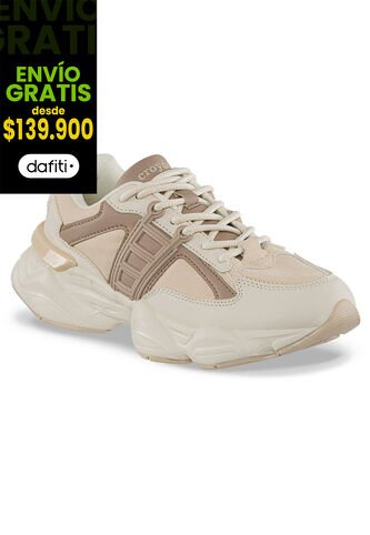 Tenis Urbanos Nado Beige-Beige Croydon Para Mujer Croydon