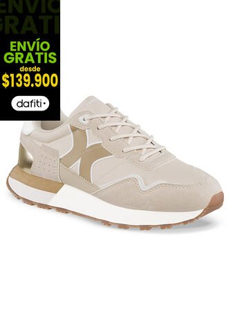 Tenis Urbanos Terniza Beige-Beige Croydon Para Mujer Croydon