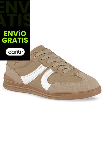 Tenis Sona Beige-Blanco Croydon Para Mujer Croydon