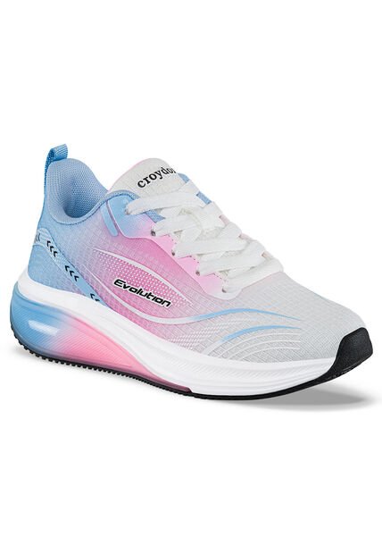 Tenis Running Yusmar Blanco-Rosa Para Niña Croydon