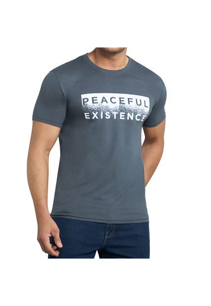 Camiseta Felipe Estampada Gris Osc Para Mujer Croydon