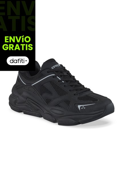 Tenis Urbanos Yaqoj Negro Croydon Para Hombre